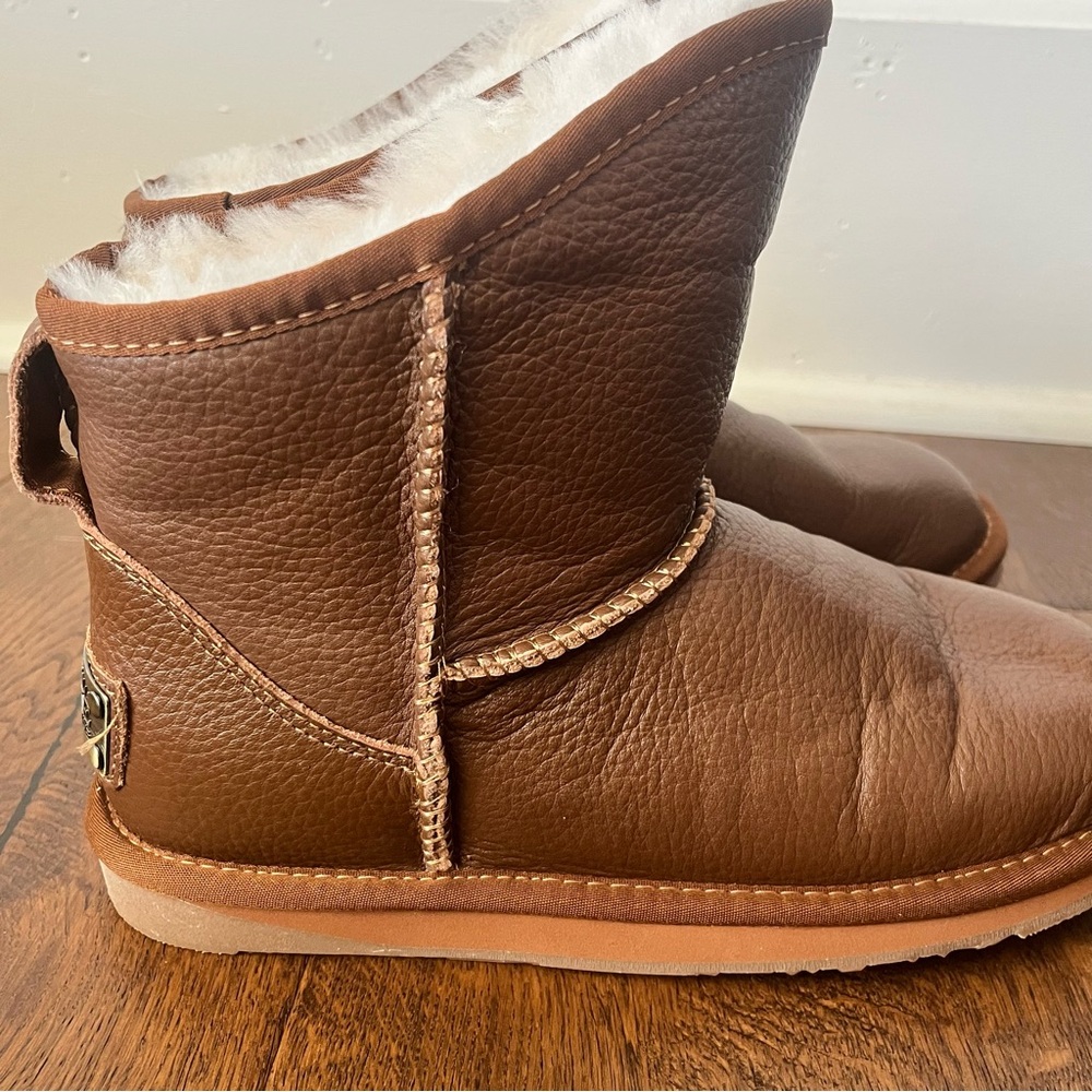 Australia LUXE Collective Leather Cosy Short Fashion Boots Booties Shearling 8 - Picture 5 of 9